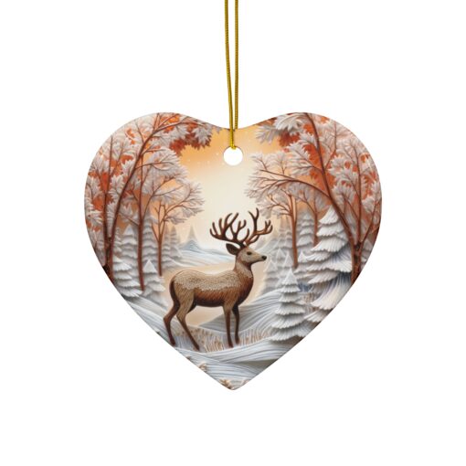 Deer Circle Ceramic Ornament, - Image 7