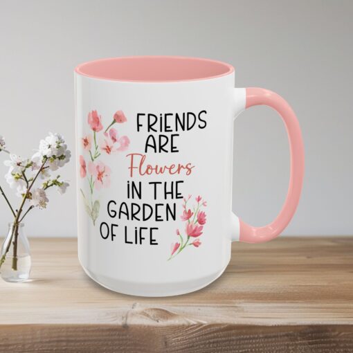 Garden of Life Friendship Mug - Stylish Ceramic Coffee and Tea Mug with Colorful Accents - 11oz and 15 oz Sizes - Image 22