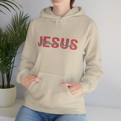 "Love Like Jesus" Unisex Heavy Blend™ Hooded Sweatshirt - Image 3