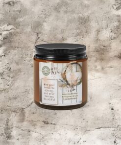 Homestead Hearth: An Ode to Strength and Plenty | Farmhouse Decor, Rustic Candle, Amber Glow, Harvest Blessings, Cozy Home