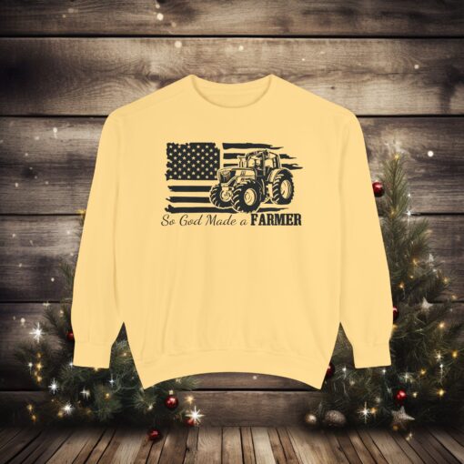 🚜 Celebrate Farmers with "So God Made a Farmer" Garment-Dyed Comfort! - Image 9