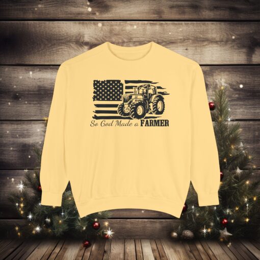 🚜 Celebrate Farmers with "So God Made a Farmer" Garment-Dyed Comfort! - Image 9