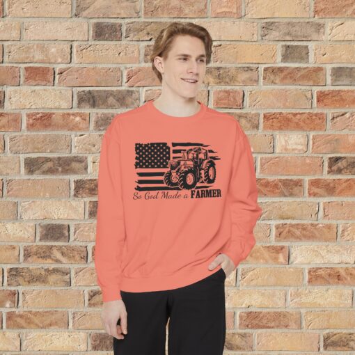 🚜 Celebrate Farmers with "So God Made a Farmer" Garment-Dyed Comfort! - Image 7