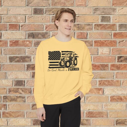🚜 Celebrate Farmers with "So God Made a Farmer" Garment-Dyed Comfort! - Image 11