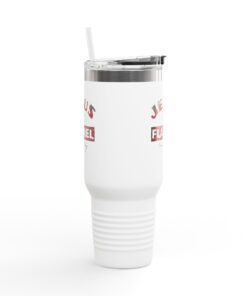 "Jesus and Flannel Kind of Day" Insulated Travel Mug, 40oz