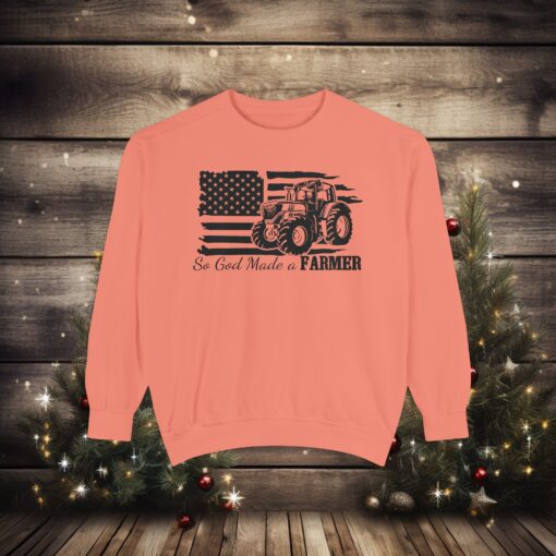 🚜 Celebrate Farmers with "So God Made a Farmer" Garment-Dyed Comfort! - Image 5