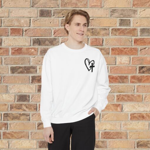Trust God Forward: Inspirational Garment-Dyed Sweatshirt - Image 3