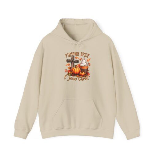 Pumpkin Spice & Jesus Christ: The Perfect Fall Hoodie Inspirational Christian gifts, Christian fall accessories, PLR and Goods - Image 5