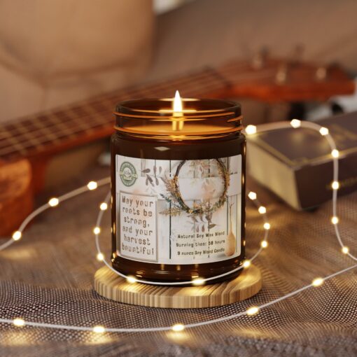 Homestead Hearth: An Ode to Strength and Plenty | Farmhouse Decor, Rustic Candle, Amber Glow, Harvest Blessings, Cozy Home - Image 7