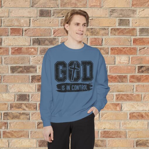 Faithful Comfort Redefined: ‘God Is in Control’ Sweatshirt - Image 19