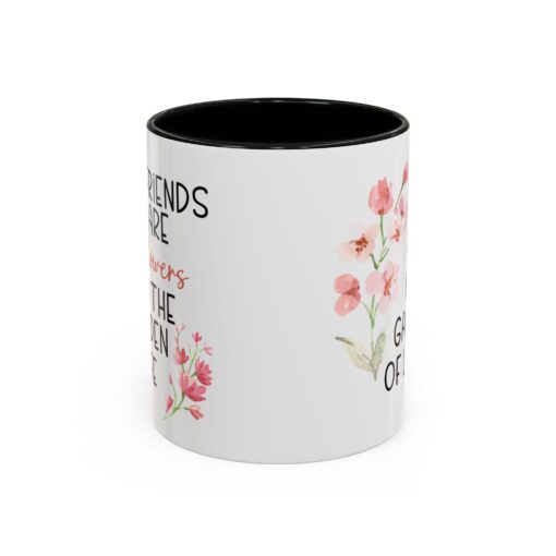 Garden of Life Friendship Mug - Stylish Ceramic Coffee and Tea Mug with Colorful Accents - 11oz and 15 oz Sizes - Image 2