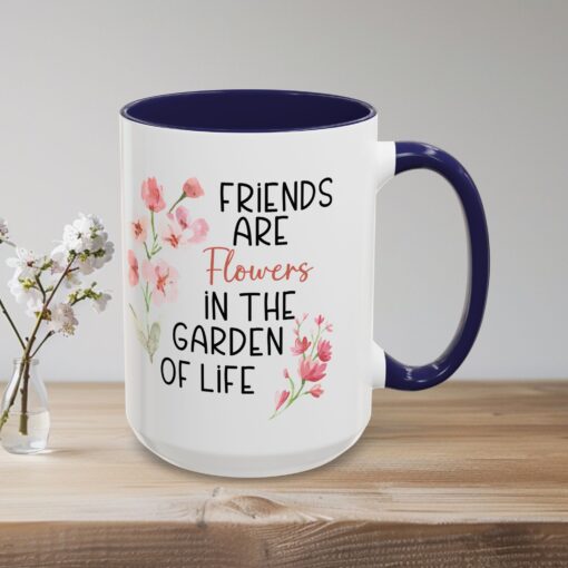 Garden of Life Friendship Mug - Stylish Ceramic Coffee and Tea Mug with Colorful Accents - 11oz and 15 oz Sizes - Image 18