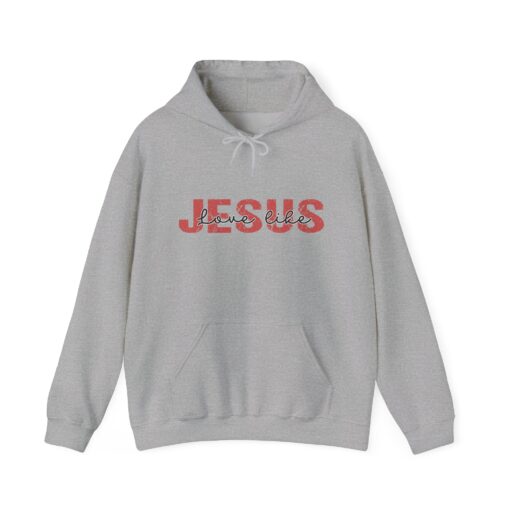 "Love Like Jesus" Unisex Heavy Blend™ Hooded Sweatshirt - Image 9