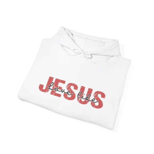 "Love Like Jesus" Unisex Heavy Blend™ Hooded Sweatshirt - Image 4