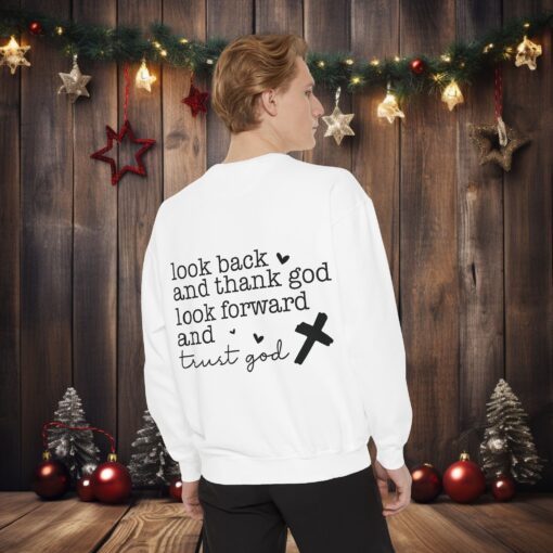 Trust God Forward: Inspirational Garment-Dyed Sweatshirt - Image 4