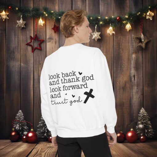 Trust God Forward: Inspirational Garment-Dyed Sweatshirt - Image 4