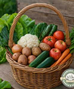 Local Produce Basket – Seasonal Fruits & Veggies for Small and Large Households
