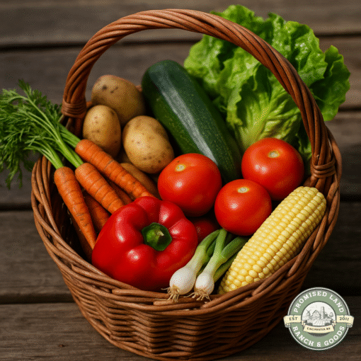 The Homestead Sampler – Small Produce Basket for Singles or Couples | Farm-Fresh, Local, Seasonal Bounty