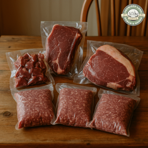 USDA Inspected Small Beef Bundle – Farm-Raised, Freezer-Ready Local Meat (8–12 lbs)