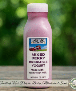 Mixed Berry Drinkable Yogurt – Probiotic, Farm-Fresh, Real Berry Flavor | Gallon, Half Gallon, Quart, Pint