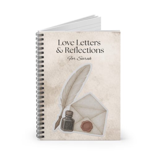 Personalized Love Letter Spiral Notebook - Elegant Journal for Reflection, Perfect Gift for Writers, Students, and Special Occasions - Image 5