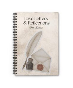Alternative view of Personalized Love Letter Spiral Notebook - Elegant Journal for Reflection, Perfect Gift for Writers, Students, and Special Occasions