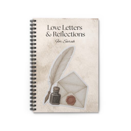 Personalized Love Letter Spiral Notebook - Elegant Journal for Reflection, Perfect Gift for Writers, Students, and Special Occasions - Image 2