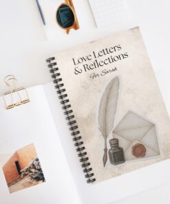 Personalized Love Letter Spiral Notebook - Elegant Journal for Reflection, Perfect Gift for Writers, Students, and Special Occasions