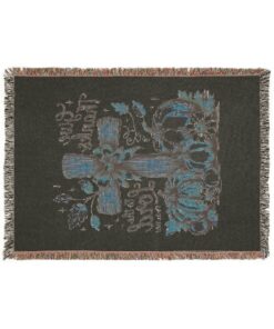 Alternative view of Thanksgiving Woven Blanket – “Give Thanks to the Lord” Christian Home Décor | Cozy Cotton Throw for Fall & Year-Round Gratitude
