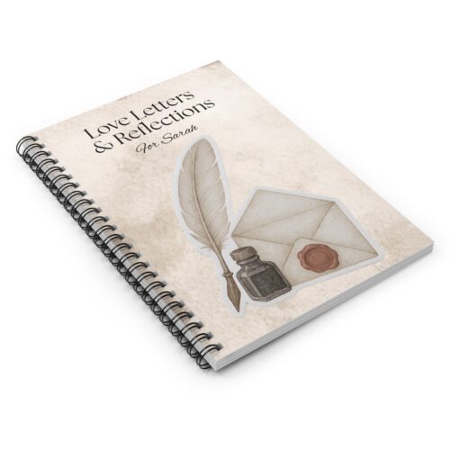 Personalized Love Letter Spiral Notebook - Elegant Journal for Reflection, Perfect Gift for Writers, Students, and Special Occasions - Image 4