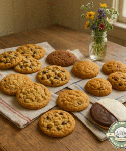 Homemade [Triple Treat | Snickerdoodles | Molasses | Peanut Butter & Chocolate Chip | Oatmeal | Oatmeal Raisin | Half Moon Cookies | Pumpkin | Pumpkin Raisin] Cookies – Farmhouse Fresh (Large Single, 6-Count, 10-Count)