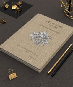 Held in His Hands Christian Hardcover Journal | Comfort & Hope Prayer & Faith Notebook | 150 Page Lined Journal