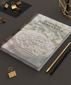 Homestead Planner Journal Christian Farm Garden Kitchen Planner Hardcover Lined Pages for Stewardship Organization Simple Living
