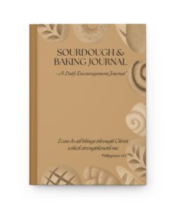 Alternative view of Sourdough Baking Journal For Starter Feeding Bread Recipe Log Homestead Kitchen Faith Based Planner