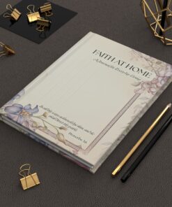 Faith at Home Christian Hardcover Journal | Everyday Living Prayer and Faith Notebook | 150 Lined Pages