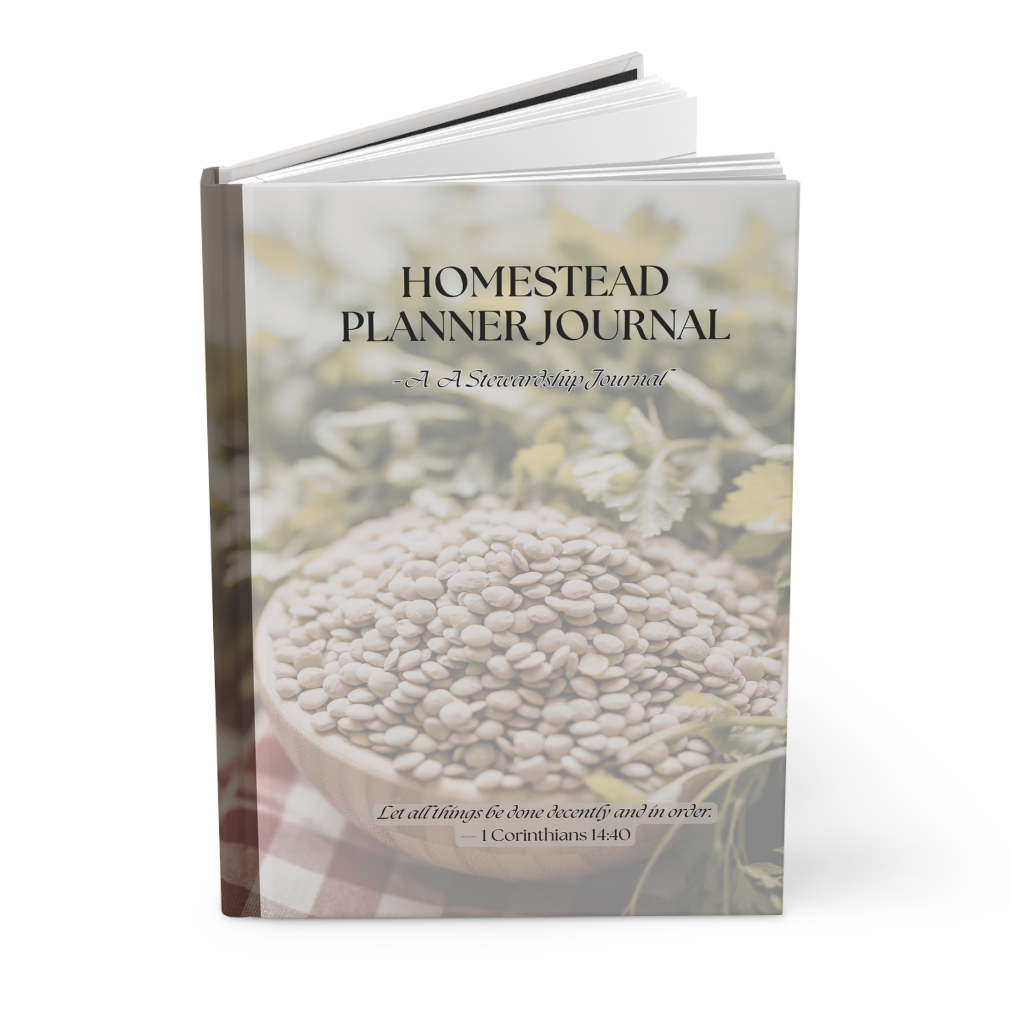 Homestead Planner Journal Christian Farm Garden Kitchen Planner Hardcover Lined Pages for Stewardship Organization Simple Living - Image 4