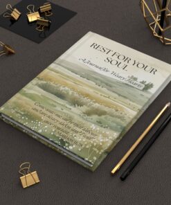 Rest for Your Soul Christian Hardcover Journal | Comfort & Prayer Notebook for Weary Hearts | 150 Lined Pages