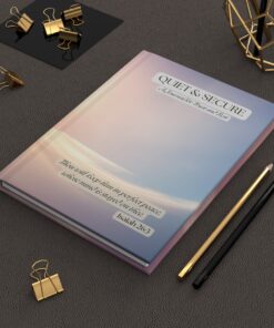 Quiet and Secure Christian Hardcover Journal for Trust & Rest | Faith-Based Prayer & Reflection Notebook | 150 Pages