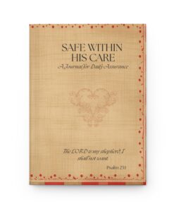 Alternative view of Safe Within His Care Christian Hardcover Journal | Daily Assurance Prayer & Faith Notebook | 150 Page Lined Journal