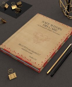 Safe Within His Care Christian Hardcover Journal | Daily Assurance Prayer & Faith Notebook | 150 Page Lined Journal