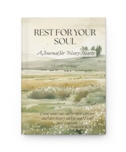 Alternative view of Rest for Your Soul Christian Hardcover Journal | Comfort & Prayer Notebook for Weary Hearts | 150 Lined Pages