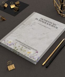 Homestead Planner Journal Christian Farm Garden Kitchen Planner Hardcover Lined Pages for Stewardship Organization Simple Living