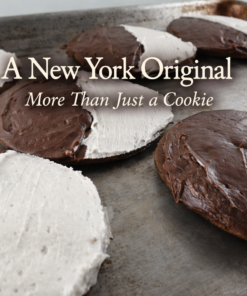 Alternative view of Chocolate Half Moon Cookies Recipe With Vanilla And Chocolate Frosting Old Fashioned Bakery Style Cookie