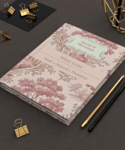 Personalized Christian Kitchen Journal Hardcover | Bread and Blessings Prayer Journal | Custom Faith Notebook