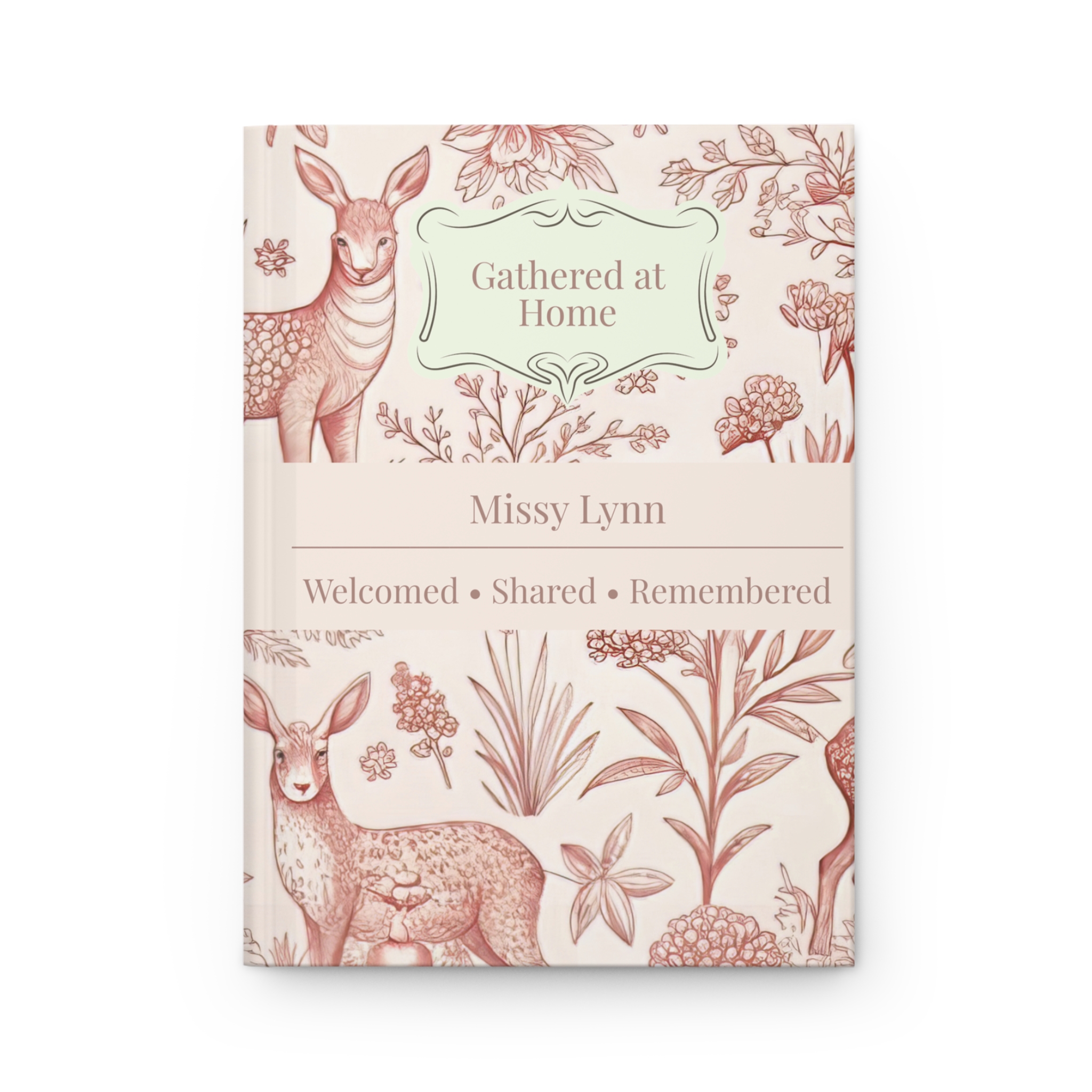 Personalized Christian Home Journal Hardcover | Gathered at Home Prayer Journal | Custom Faith Notebook for Women - Image 2