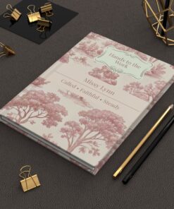Personalized Christian Work Journal Hardcover | Hands to the Work Prayer Journal | Custom Faith Notebook for Women