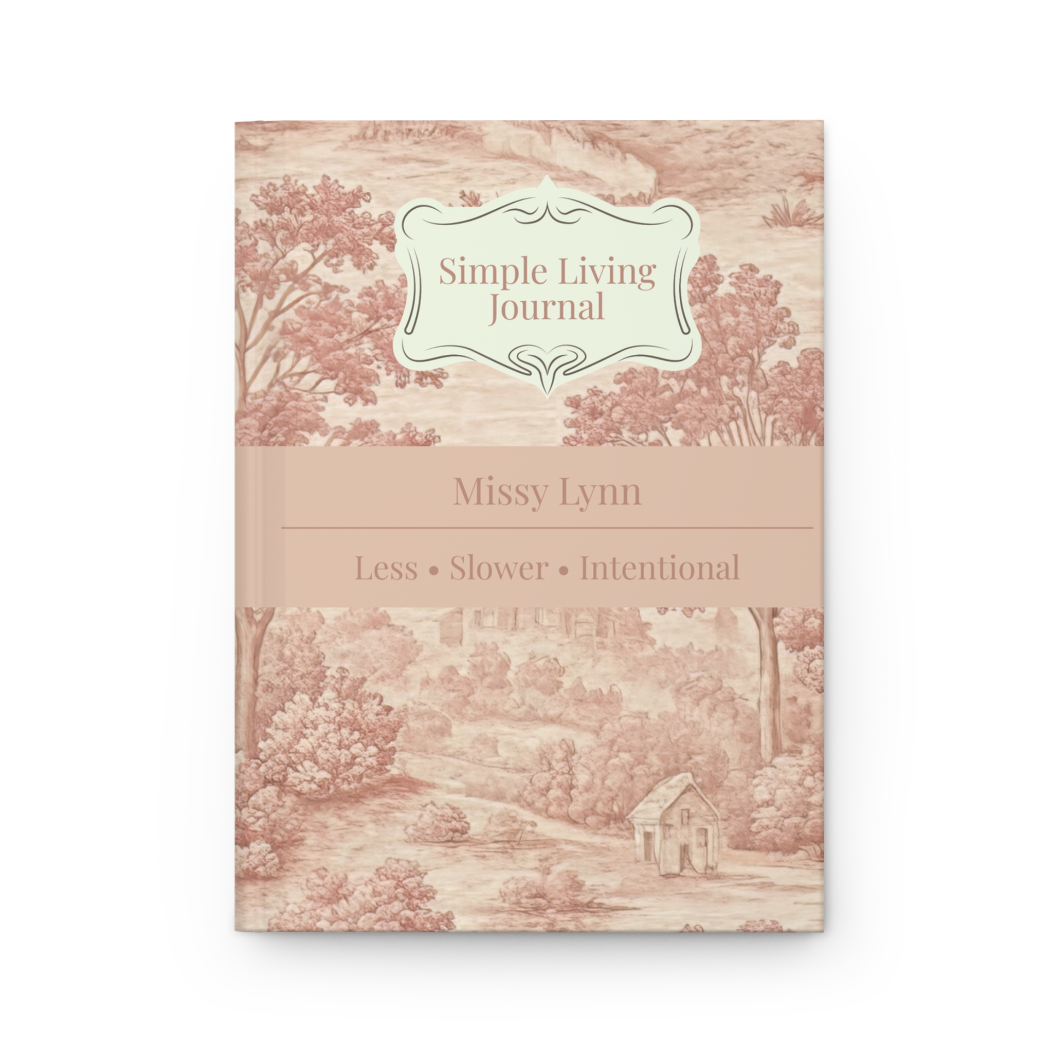 Personalized Christian Simple Living Journal Hardcover | Custom Prayer Notebook | Faith Based Journal for Women - Image 2