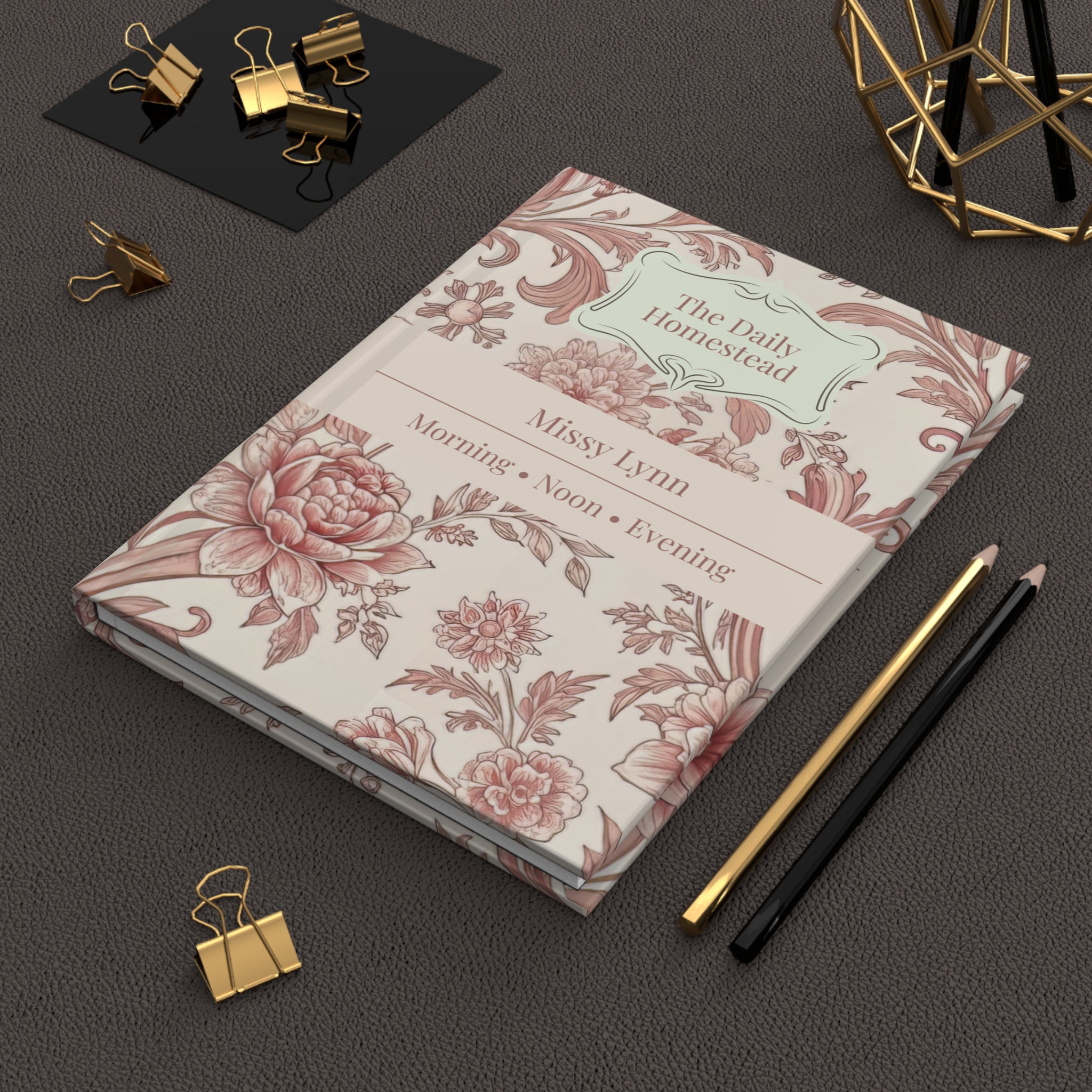 Personalized Christian Homestead Journal Hardcover | The Daily Homestead Prayer Journal | Custom Faith Notebook