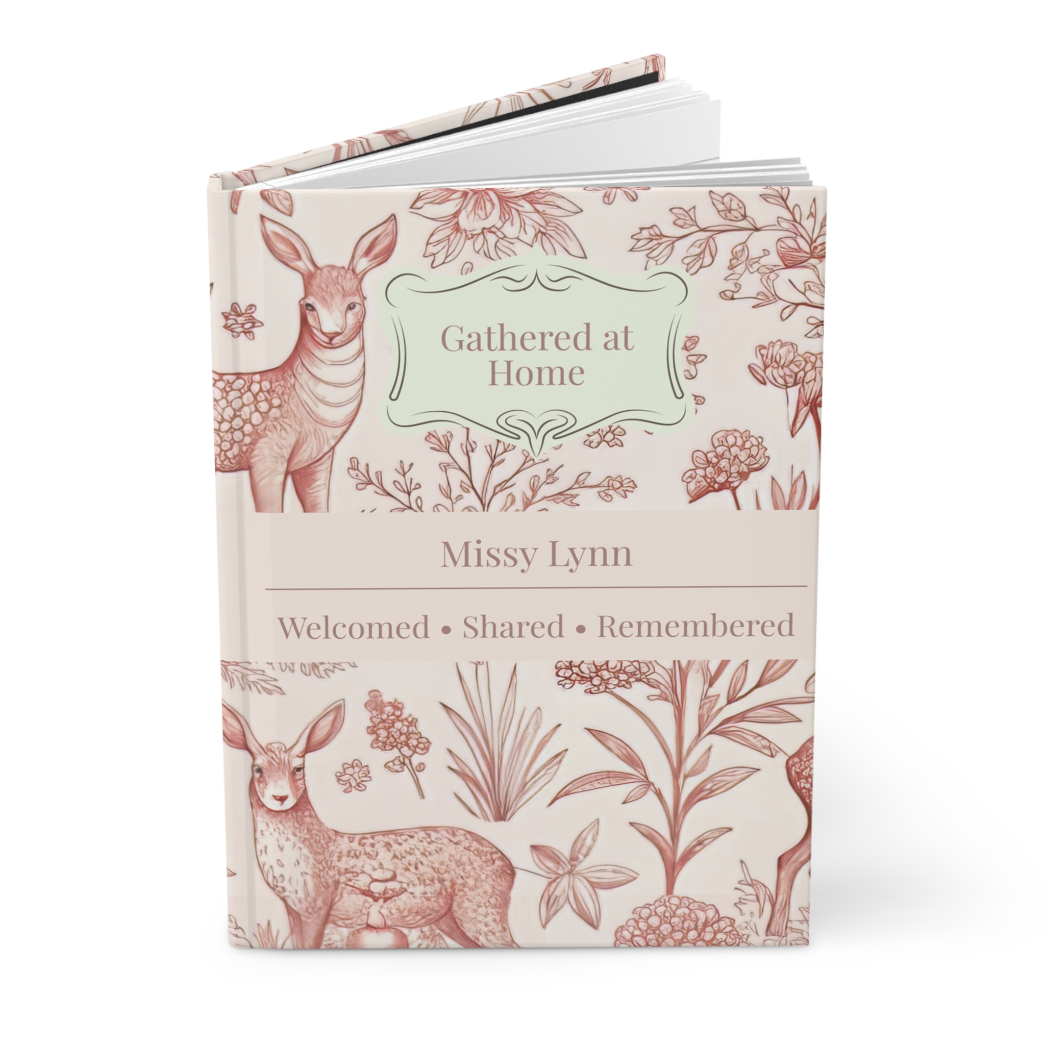 Personalized Christian Home Journal Hardcover | Gathered at Home Prayer Journal | Custom Faith Notebook for Women - Image 4