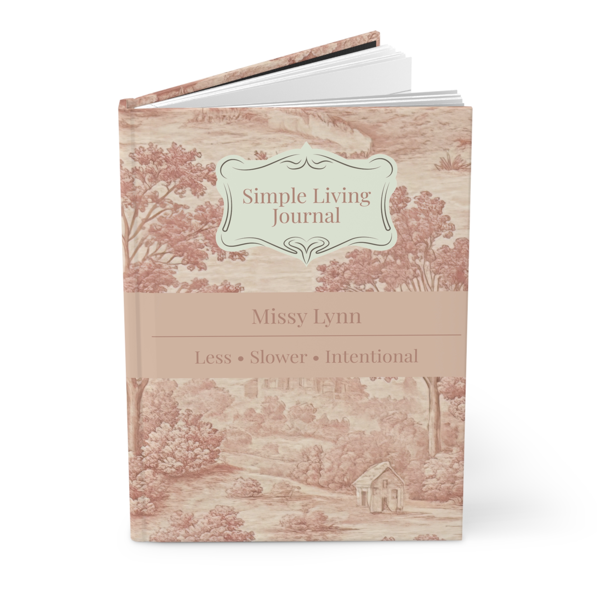 Personalized Christian Simple Living Journal Hardcover | Custom Prayer Notebook | Faith Based Journal for Women - Image 4